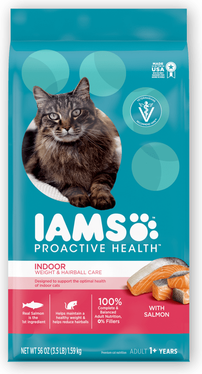 Iams Proactive Health Adult Indoor Weight & Hairball Care With Salmon